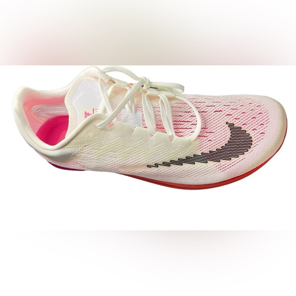 Shoes Nwob Nike Mens Zoom Spike Flat White Pink Volt Run Track Shoes